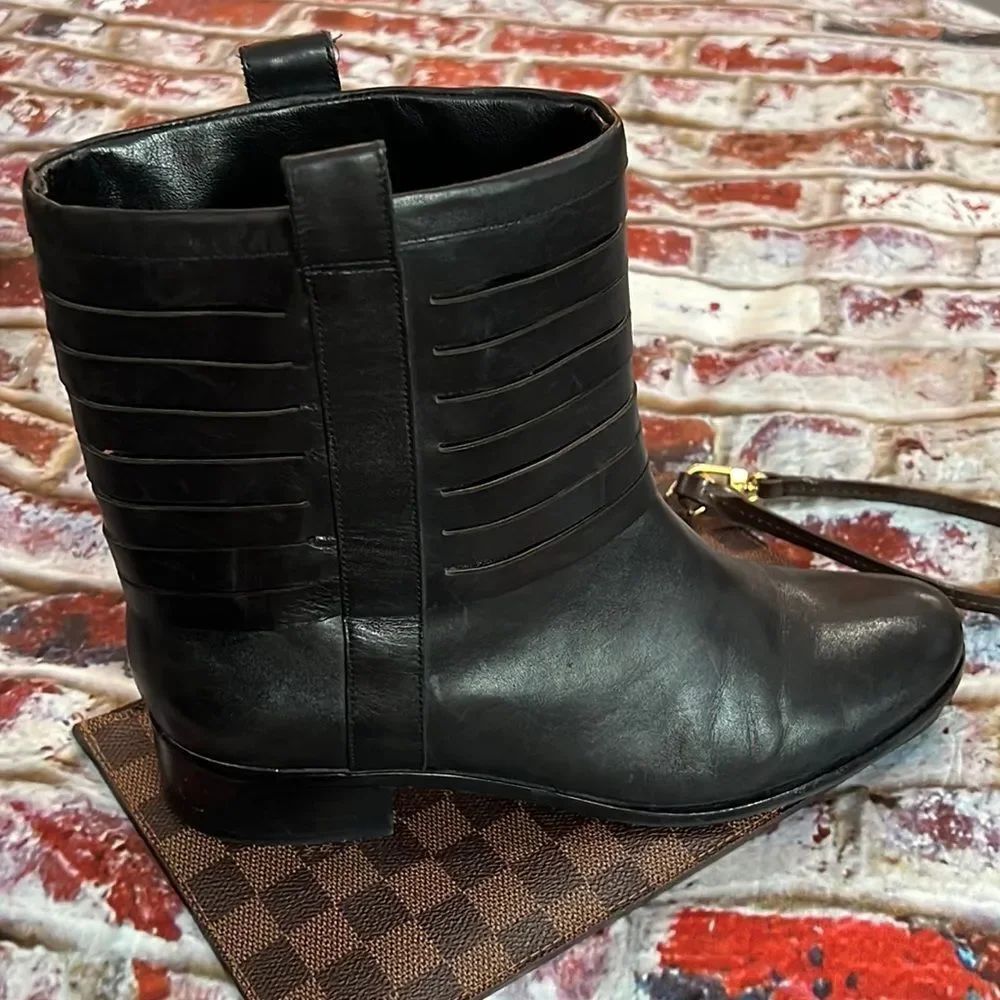 Cole Haan black, leather ankle boots